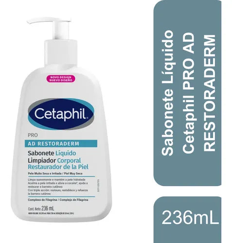 Sabonete Líquido PRO AD RESTORADERM 236mL Cetaphil