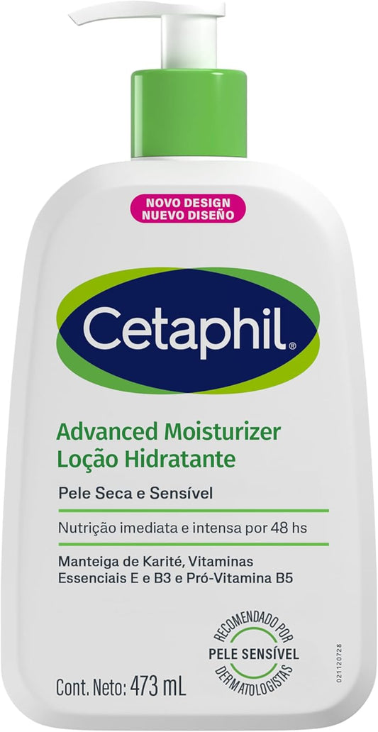 Loco Advanced Hidratante Corporal para Pele Seca e Sensível Cetaphil 473ml - Hidratação 48h
