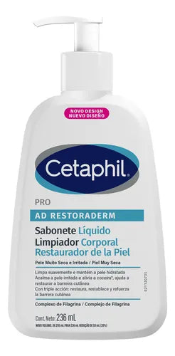 Sabonete Líquido PRO AD RESTORADERM 236mL Cetaphil