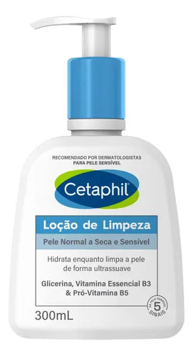 Loção De Limpeza Facial Cetaphil 300ml Pele Normal a Seca e Sensível